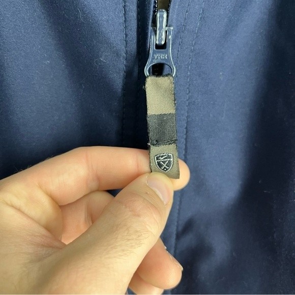 Nike Golf Coat Mens XL Navy Blue Vintage Long Sleeve Zip Uo Polyester Jacket - Picture 4 of 8